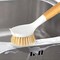 Kitcheniva Nylon Cleaning Brush with wooden Handle 1 Pcs - For Cleaning Dishes, Stove & Sink